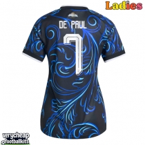 Argentina Rodrigo De Paul #7 Replica Away Shirt Ladies World Cup 2026 Short Sleeve